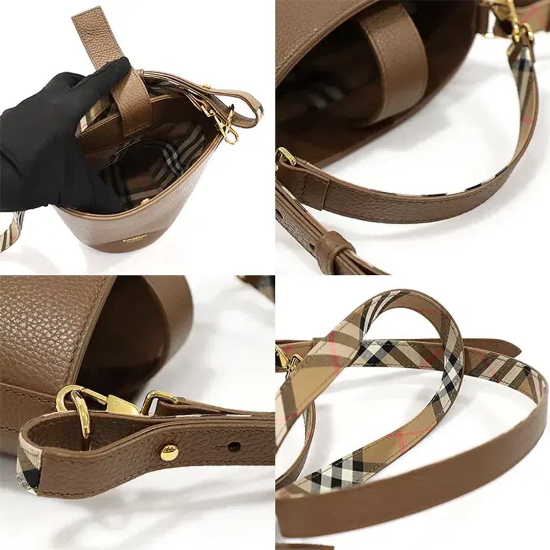 버버리 80845801 그레이니 카프스킨 스몰 버킷 EP17669BU 상품이미지6