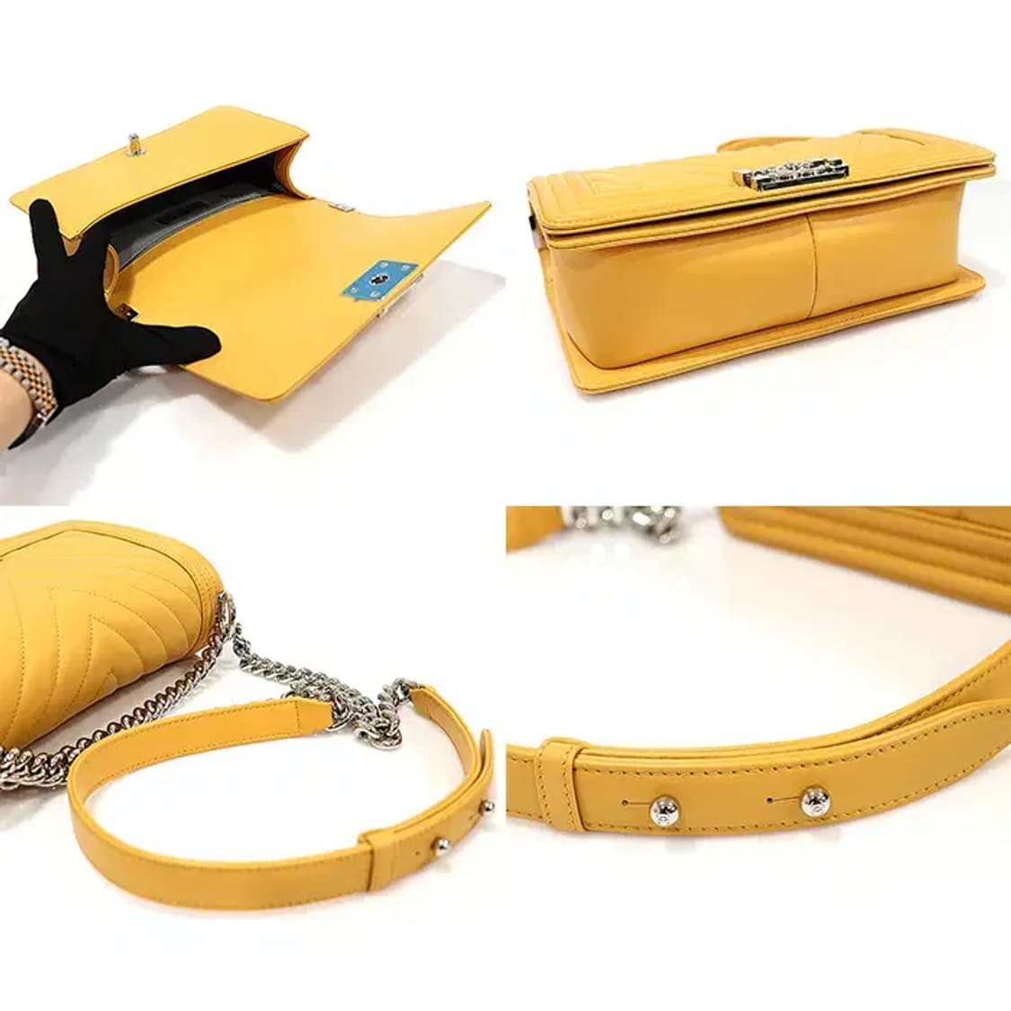 샤넬 A67086 카프스킨 올드 보이샤넬 미듐 숄더백 EP50445CH 상품이미지5