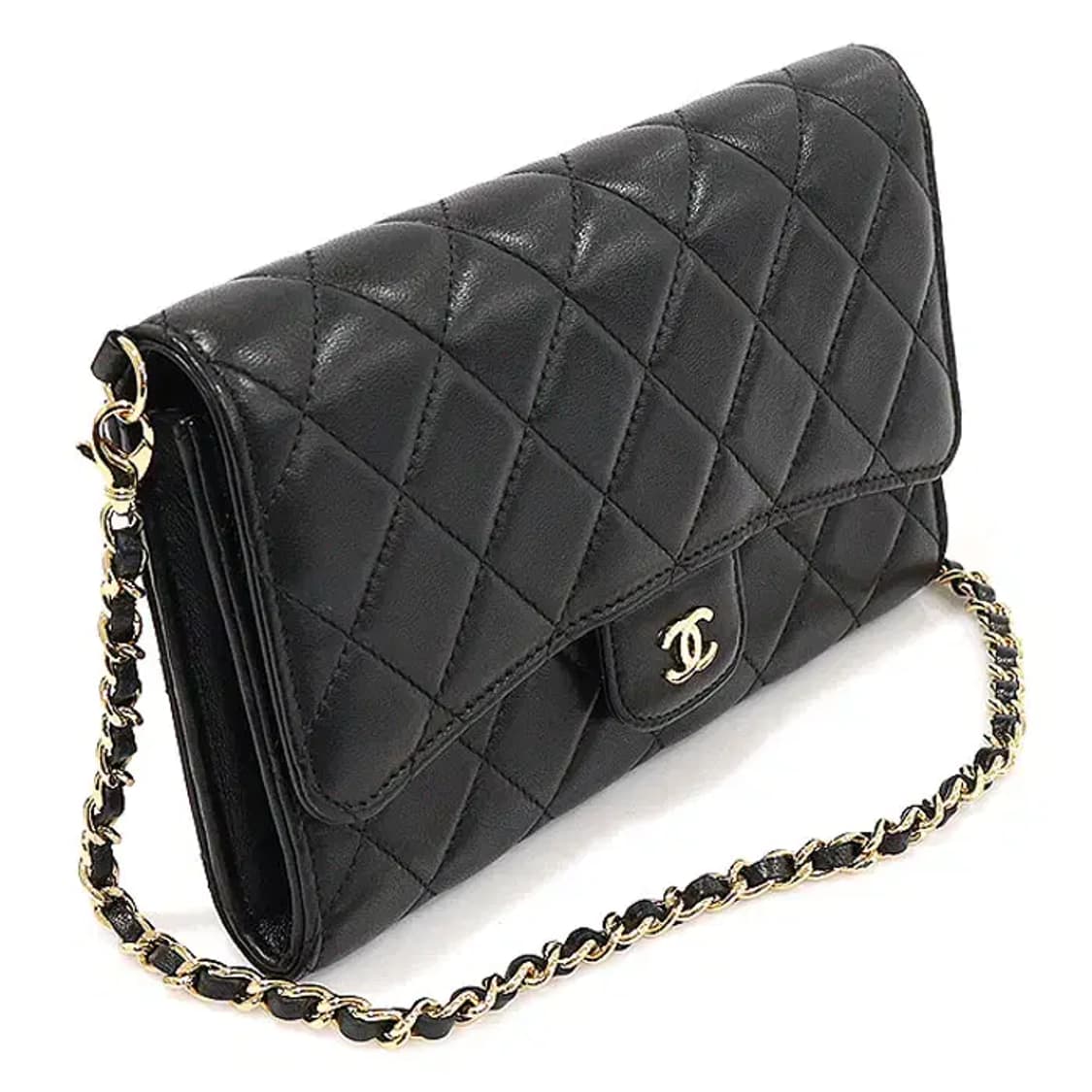 샤넬 A80634 블랙 램스킨 숏 체인 WOC 숄더백 EP36892CH 상품이미지3