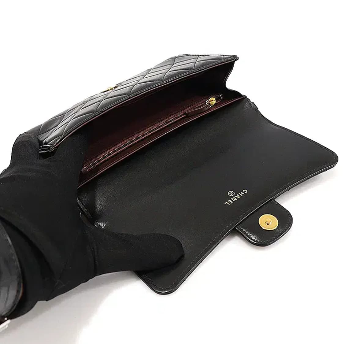 샤넬 A80634 블랙 램스킨 숏 체인 WOC 숄더백 EP36892CH 상품이미지4