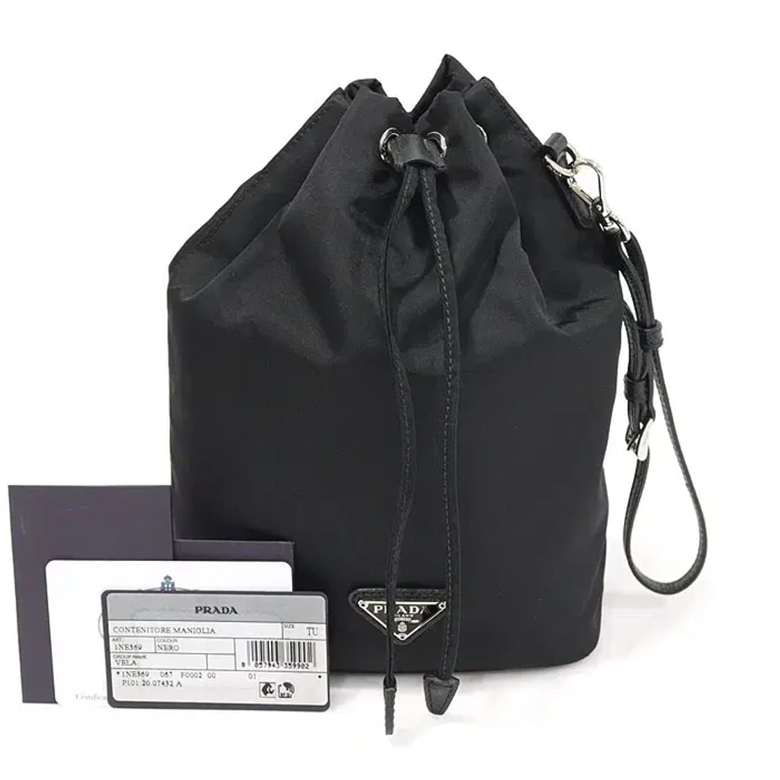 프라다 1NE369 블랙 테수토 나일론 버킷 파우치 CO08731PR 상품이미지2