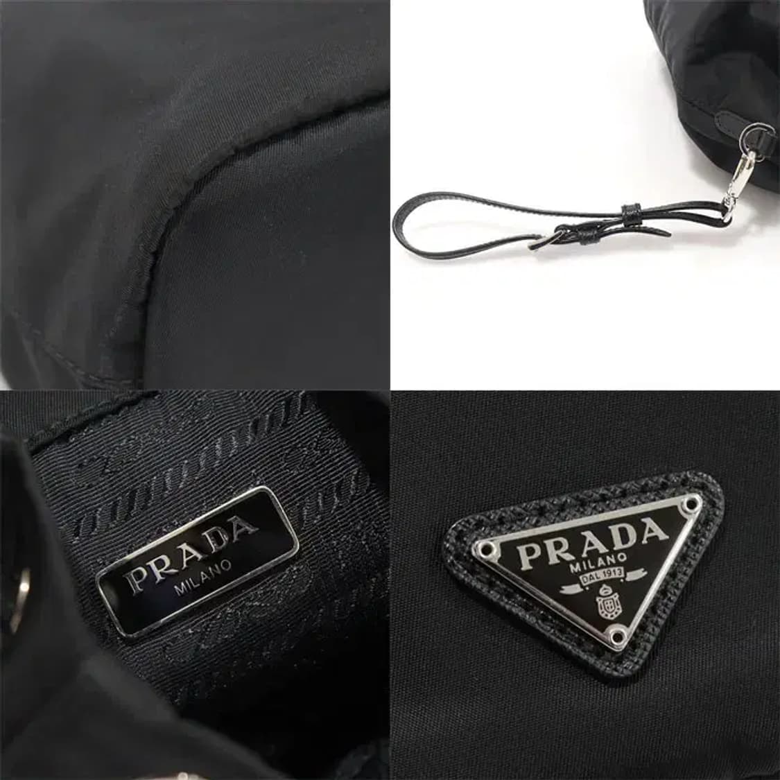 프라다 1NE369 블랙 테수토 나일론 버킷 파우치 CO08731PR 상품이미지7