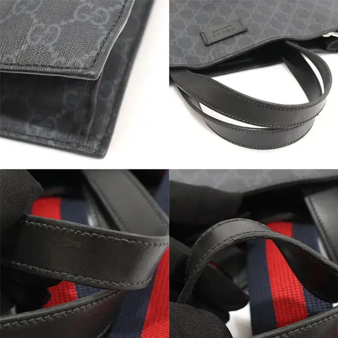 구찌 495559 블랙 GG 수프림 캔버스 토트 EP19638GU 상품이미지6