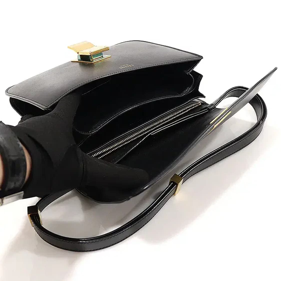 셀린느164173DLS 블랙 클래식 박스 미듐 숄더백 EP55437CE 상품이미지4