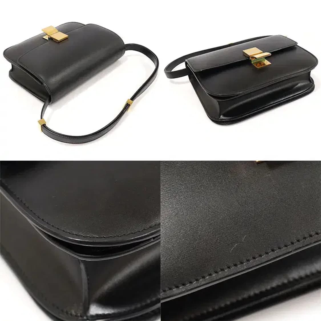 셀린느164173DLS 블랙 클래식 박스 미듐 숄더백 EP55437CE 상품이미지5