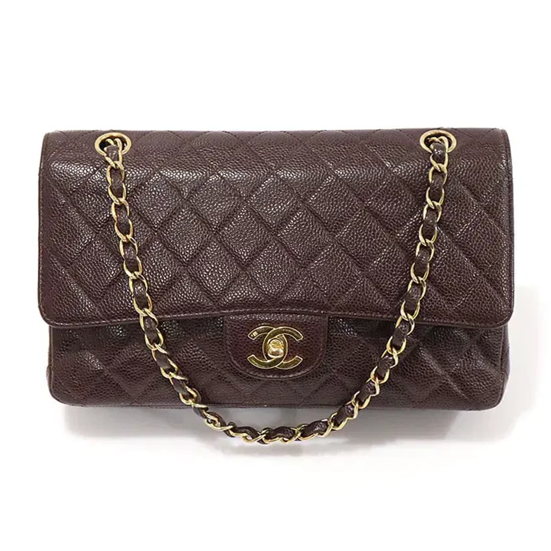 샤넬 A01112 버건디 캐비어 클래식 미듐 숄더백 EP31764CH 상품이미지1