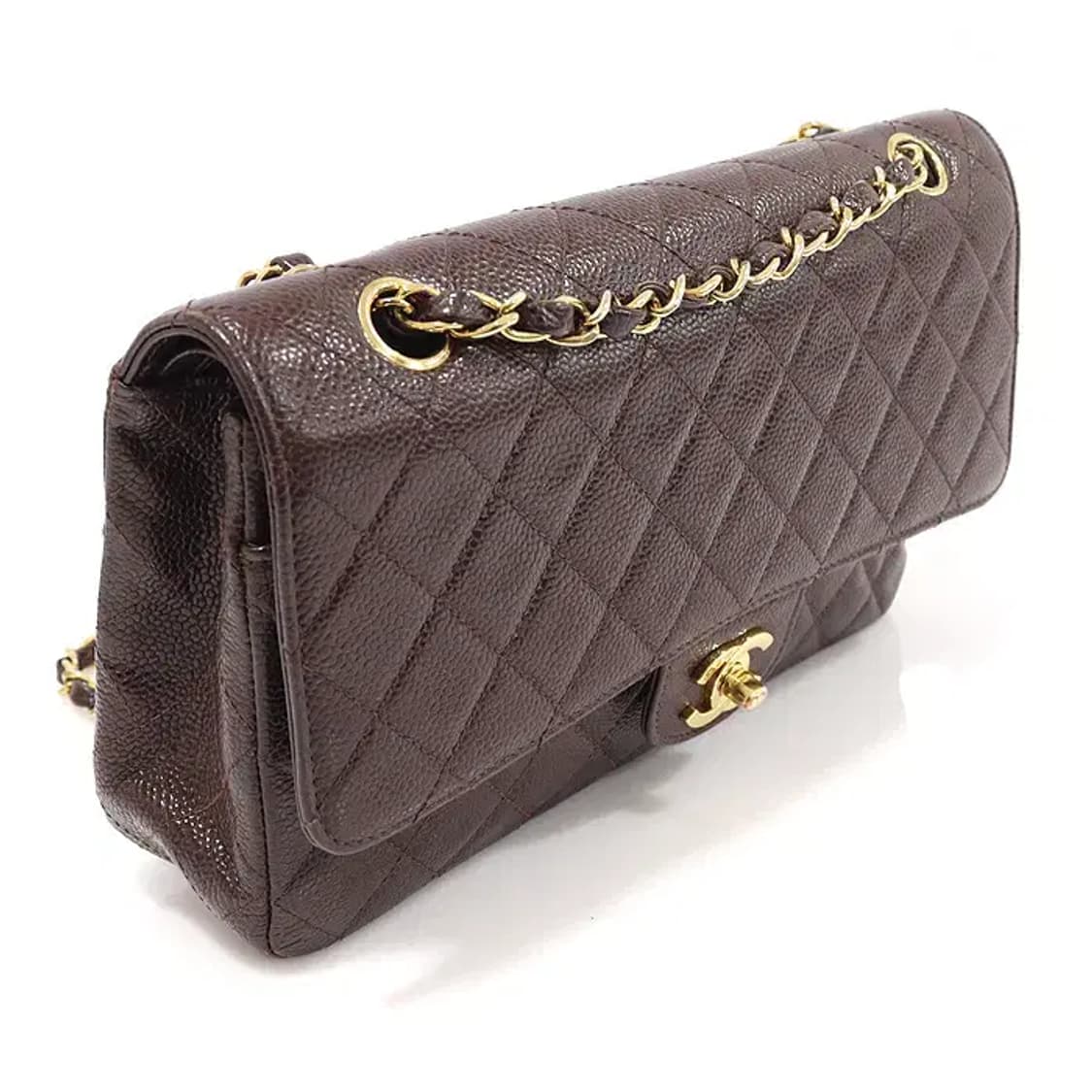 샤넬 A01112 버건디 캐비어 클래식 미듐 숄더백 EP31764CH 상품이미지2