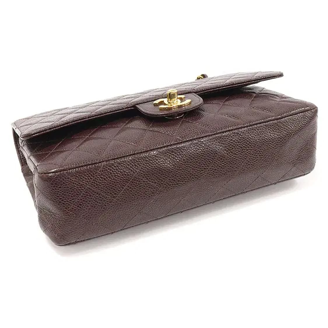 샤넬 A01112 버건디 캐비어 클래식 미듐 숄더백 EP31764CH 상품이미지4