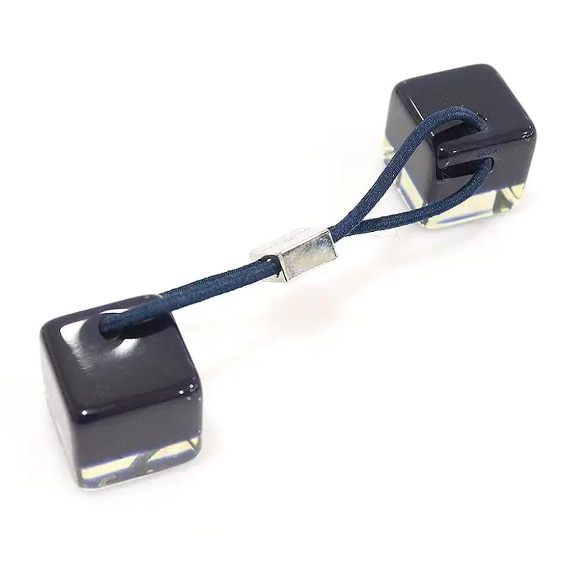 루이비통 M65899 네이비 레진 은장 큐브 헤어타이 CO29354LV 상품이미지3