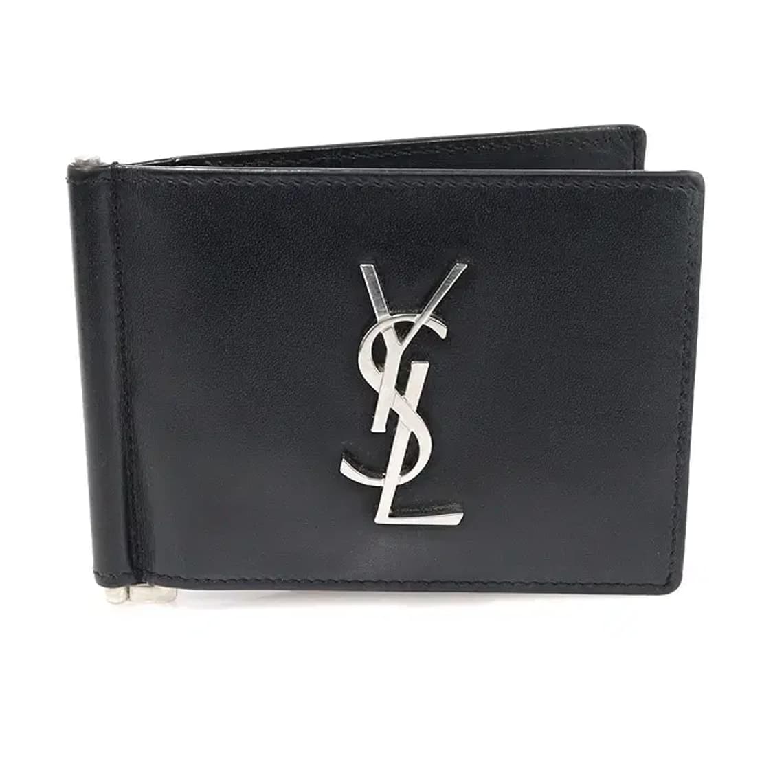 생로랑 485630 블랙 카프스킨 카드지갑 머니클립 CO77166YSL 상품이미지1