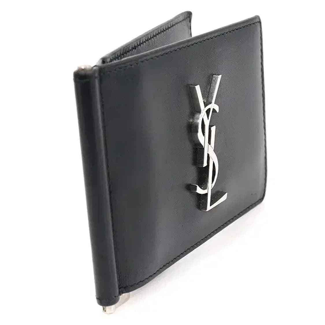 생로랑 485630 블랙 카프스킨 카드지갑 머니클립 CO77166YSL 상품이미지3