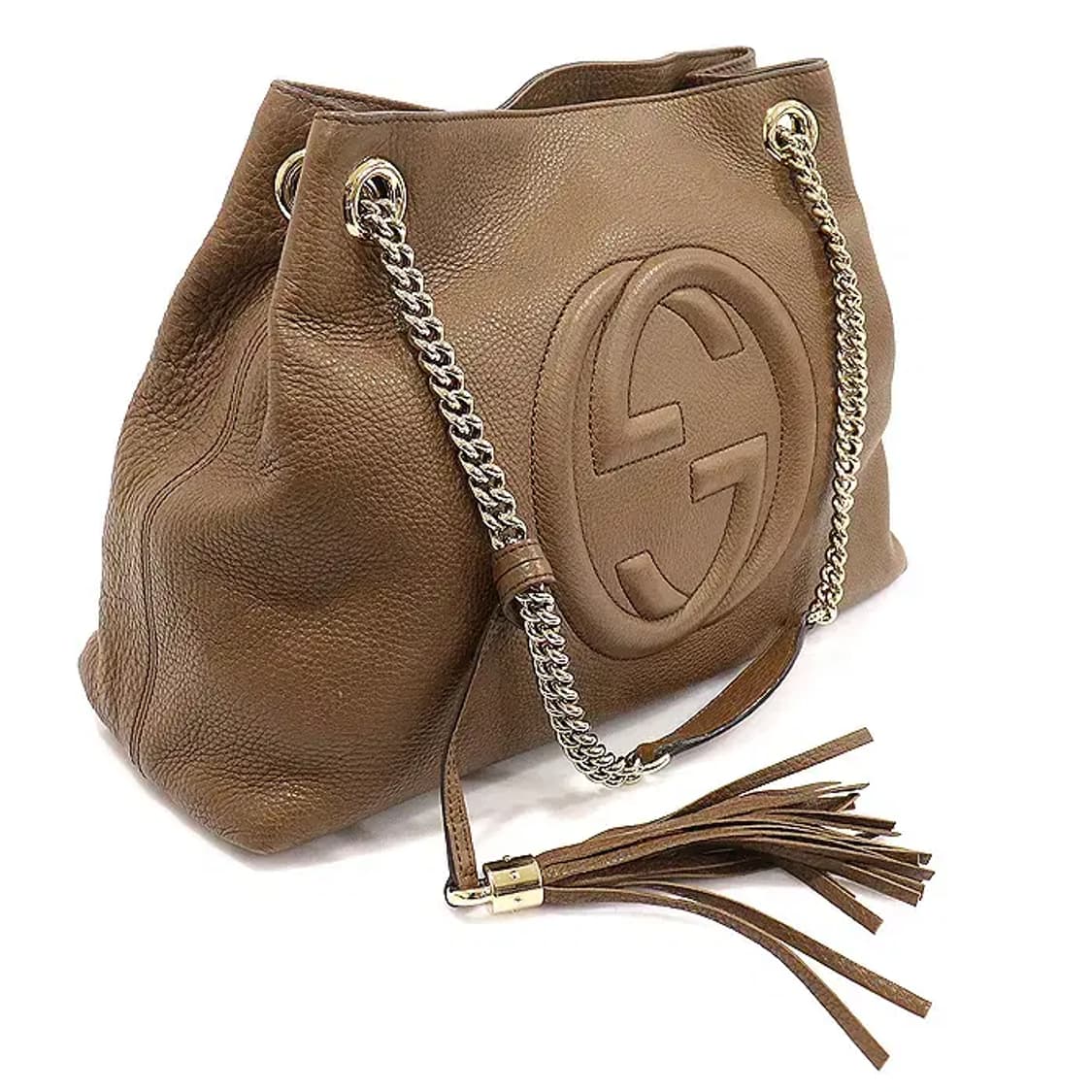 구찌 308982 브라운 레더 금장 소호 테슬 숄더백 EP71743GU 상품이미지3