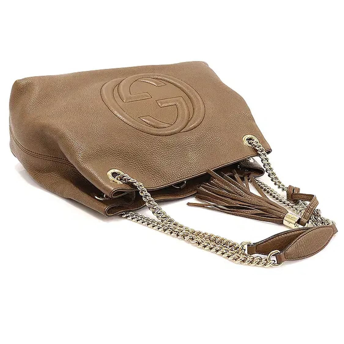 구찌 308982 브라운 레더 금장 소호 테슬 숄더백 EP71743GU 상품이미지4