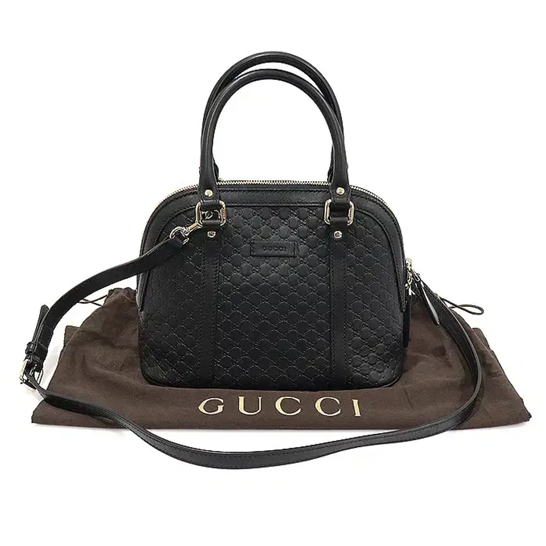 구찌 449654 블랙 마이크로 씨마 미니돔 2WAY EP34950GU 상품이미지2