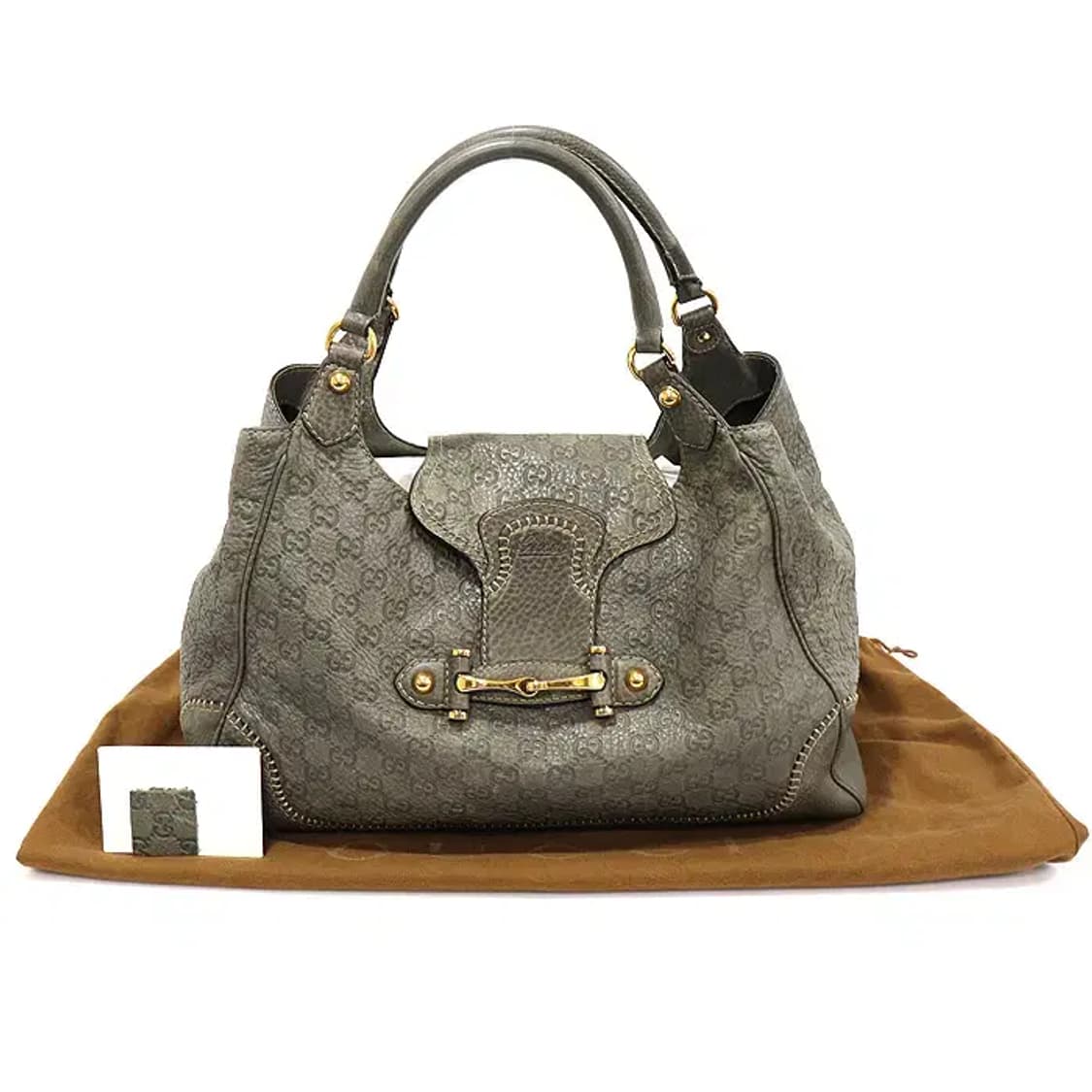 구찌 223958 카키 GG 시마 레더 라지 숄더백 EP93103GU 상품이미지2