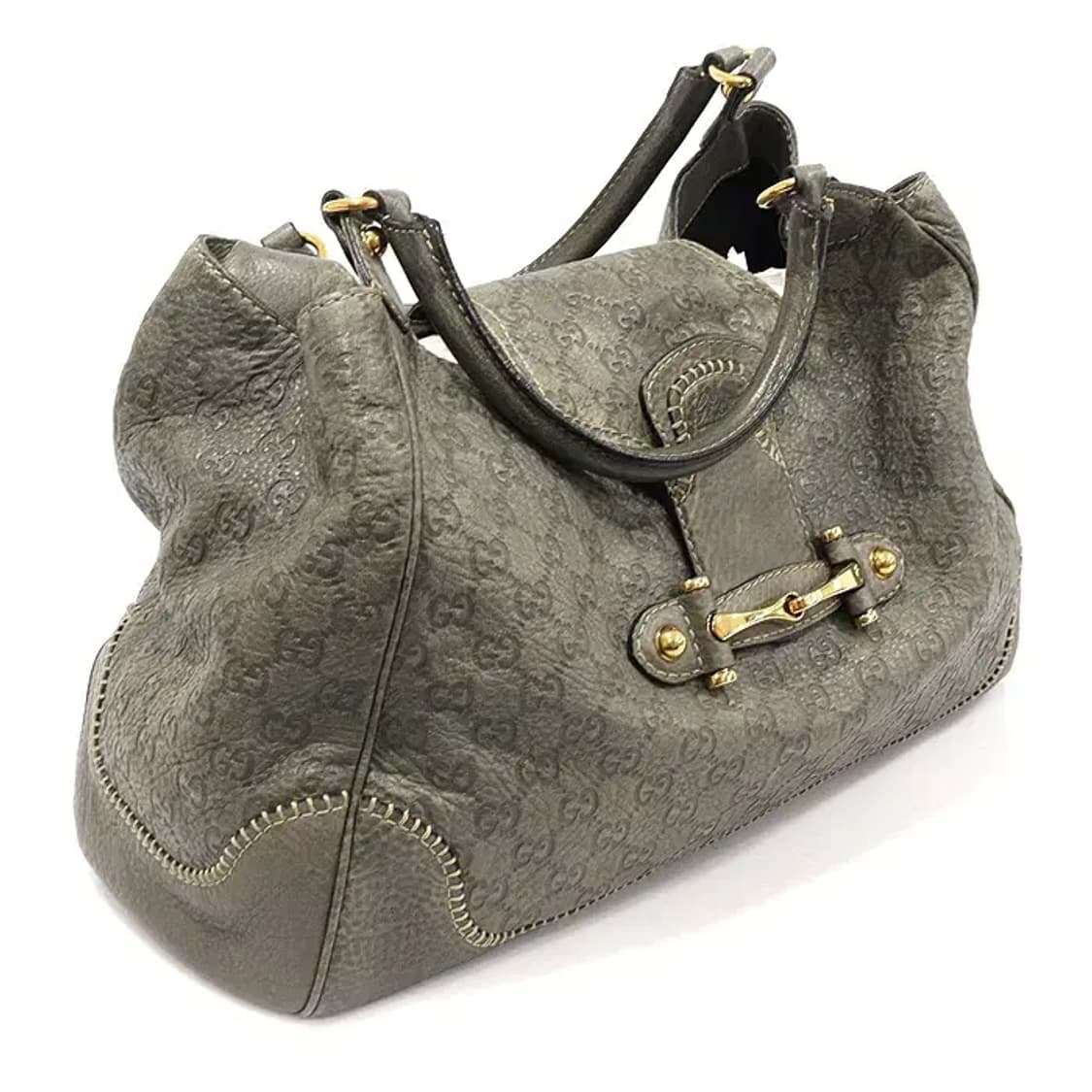 구찌 223958 카키 GG 시마 레더 라지 숄더백 EP93103GU 상품이미지3