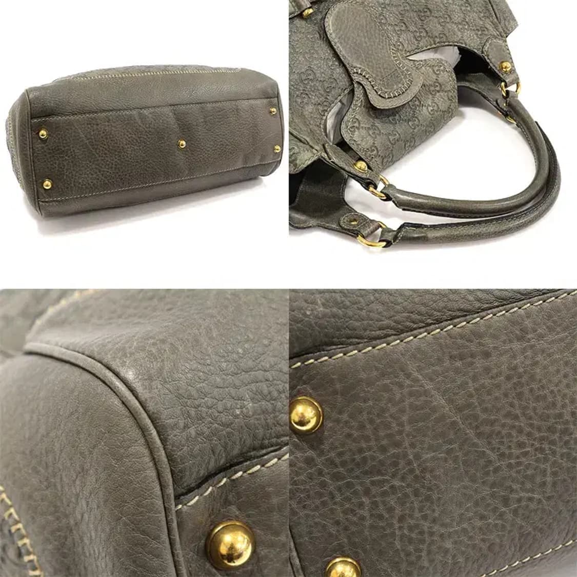 구찌 223958 카키 GG 시마 레더 라지 숄더백 EP93103GU 상품이미지5