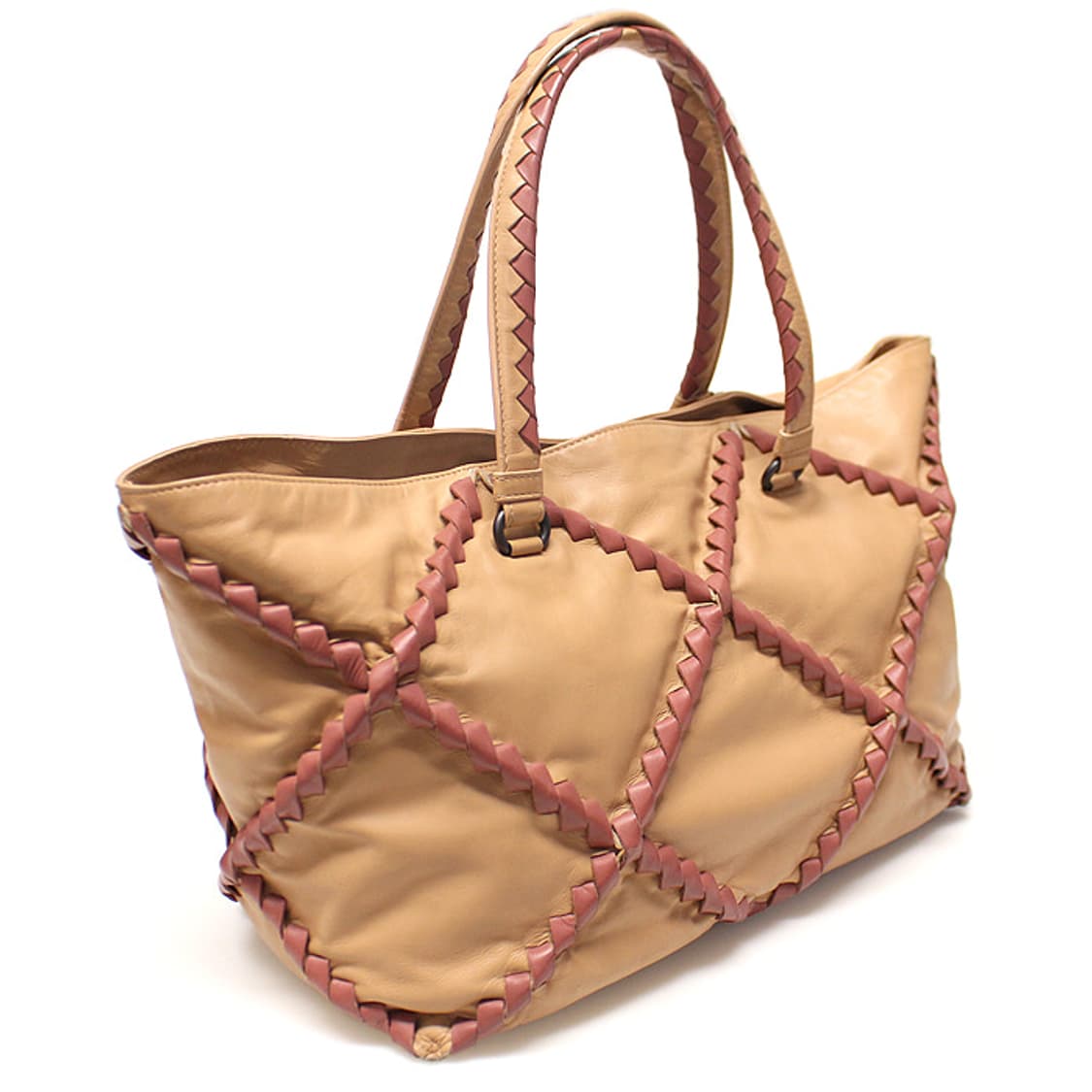 보테가베네타 베이지 카프스킨 쇼퍼 숄더백 상품이미지3