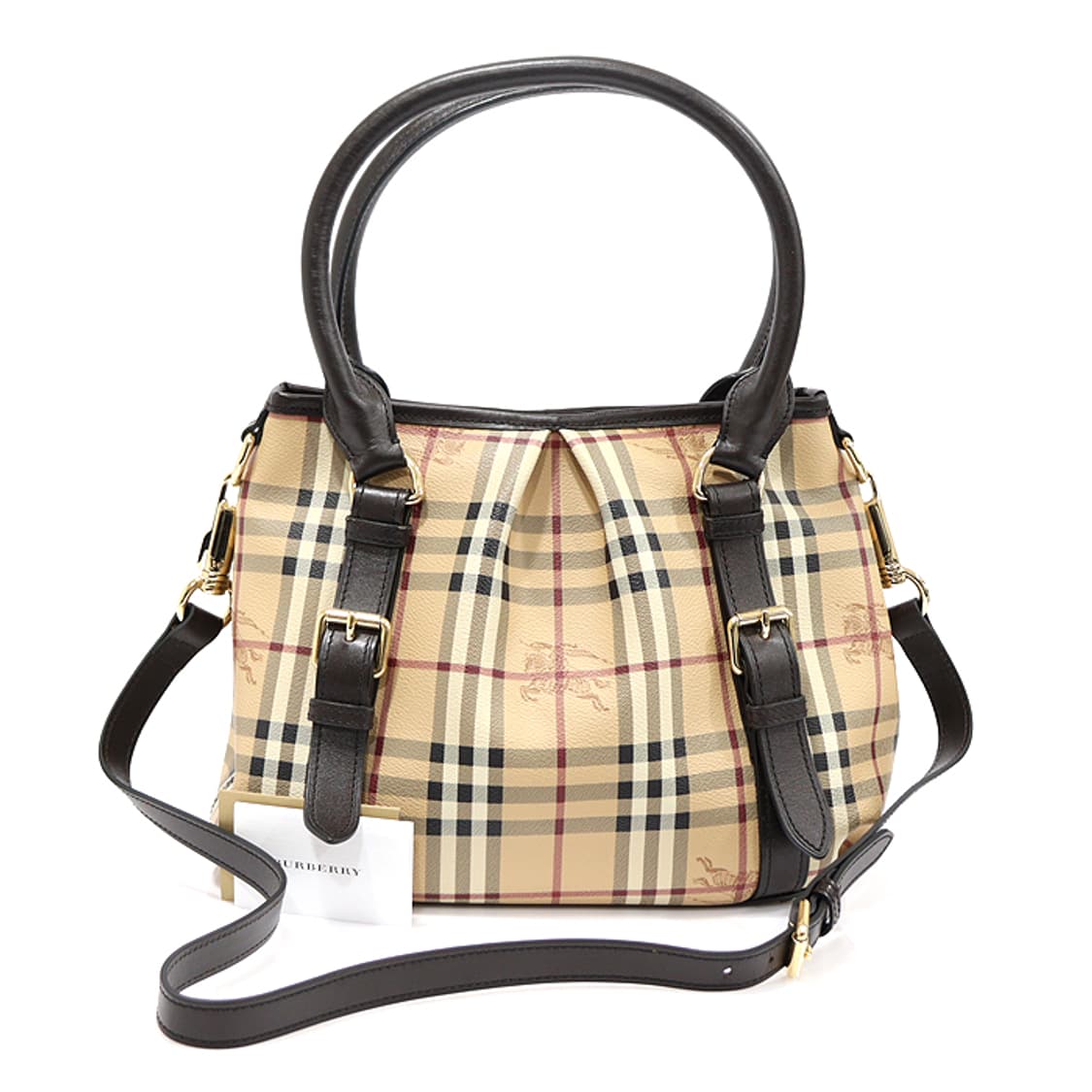 버버리 34600671 헤이마켓 체크 스몰 노스필드 토트백 상품이미지1