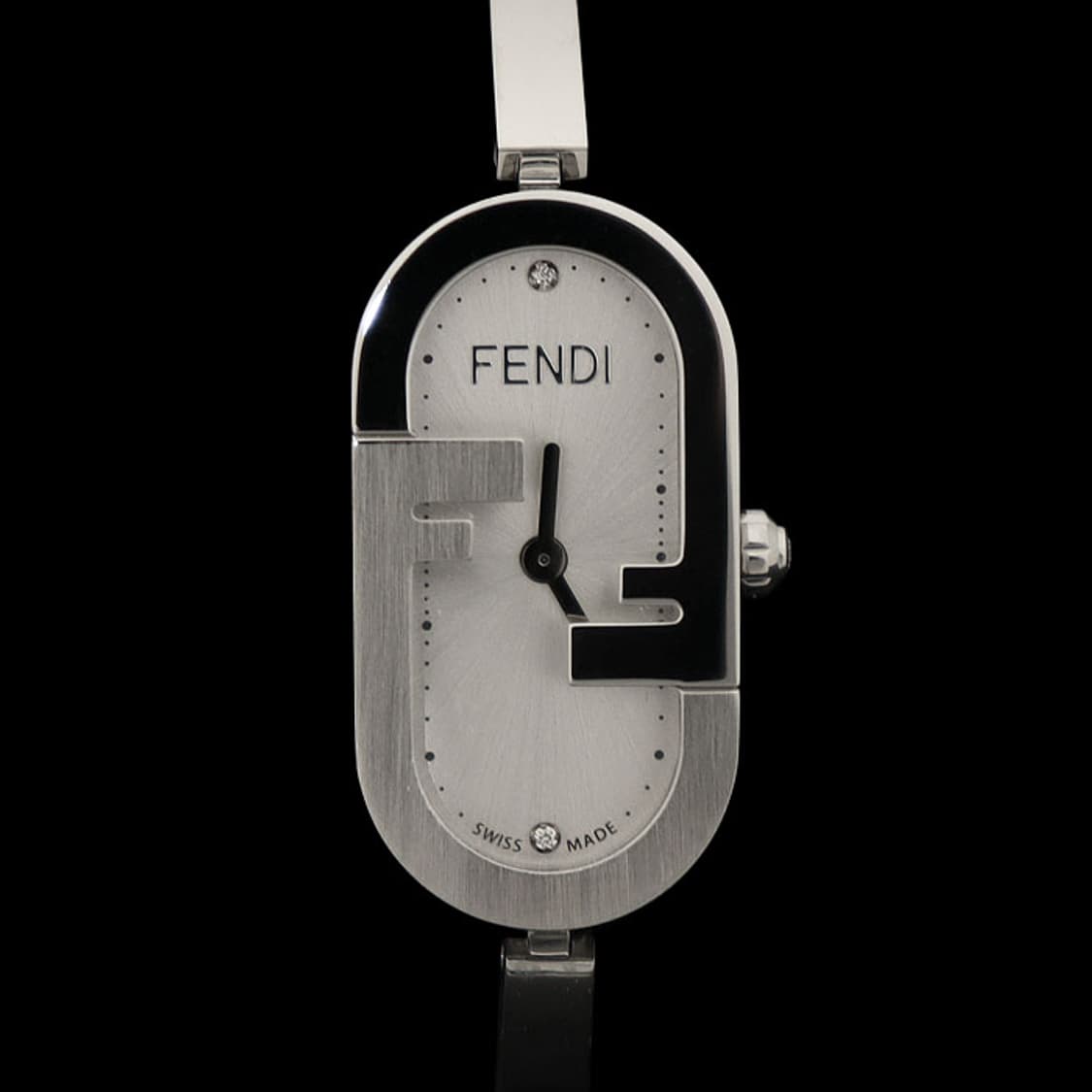 펜디 14MM 스틸 쿼츠 3P 다이아 오락 버티컬 뱅글 팔찌 여성 시계 상품이미지1