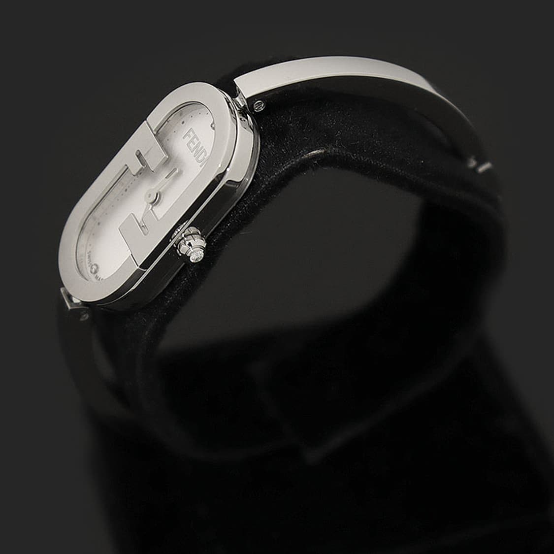 펜디 14MM 스틸 쿼츠 3P 다이아 오락 버티컬 뱅글 팔찌 여성 시계 상품이미지2