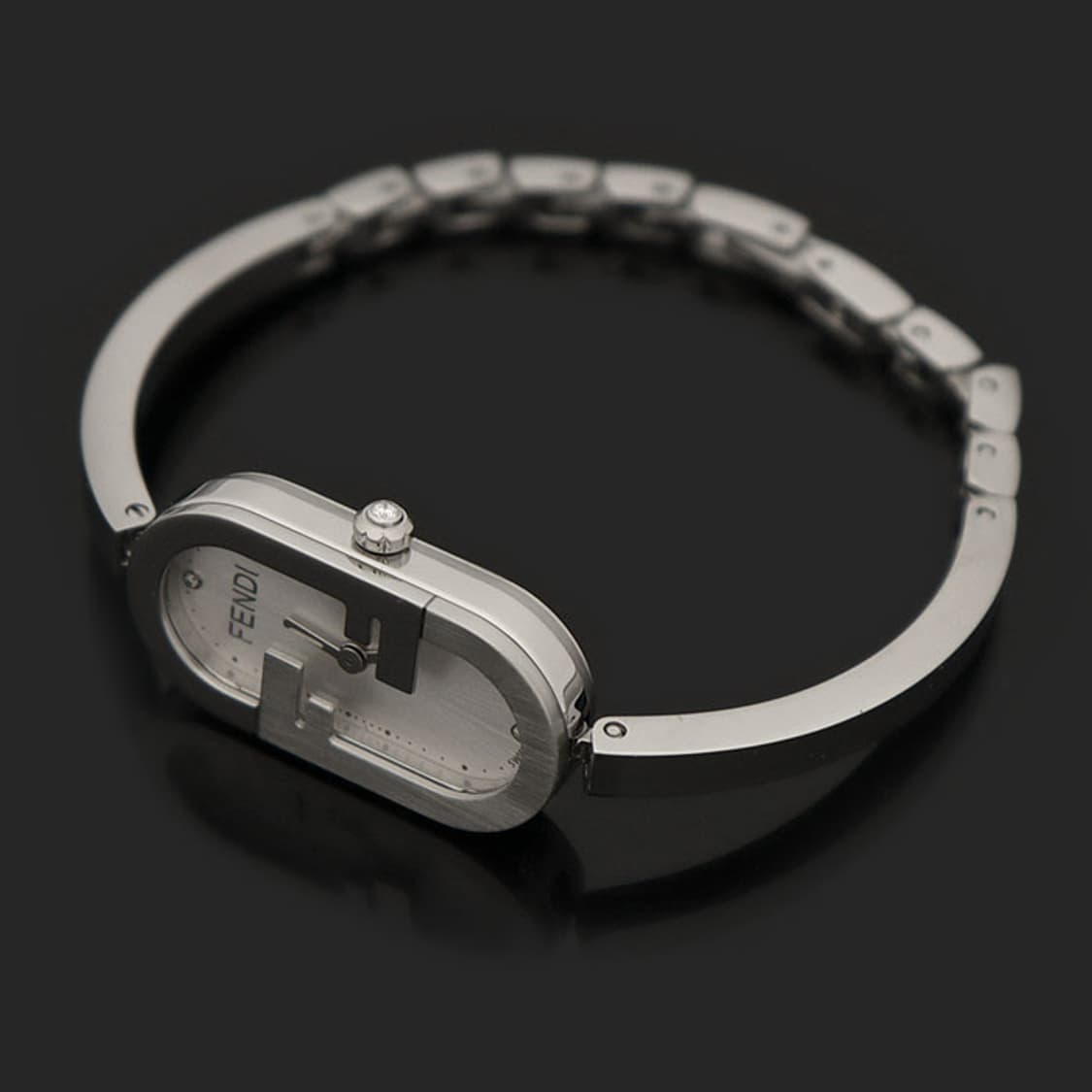 펜디 14MM 스틸 쿼츠 3P 다이아 오락 버티컬 뱅글 팔찌 여성 시계 상품이미지3