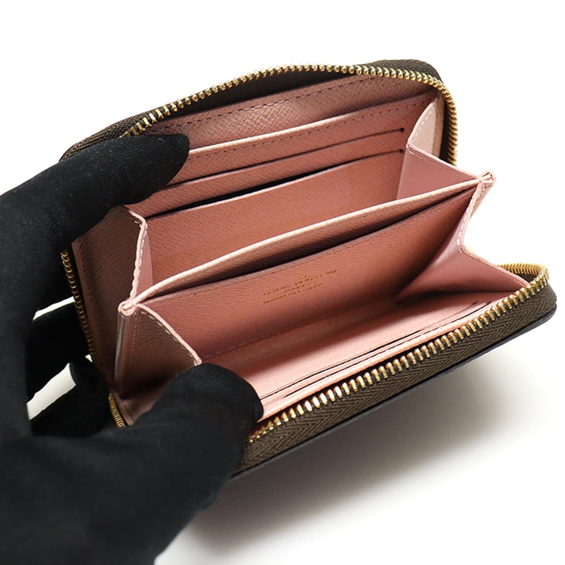 루이비통 N63070 다미에 에벤 지피 코인 퍼스 반지갑 상품이미지5