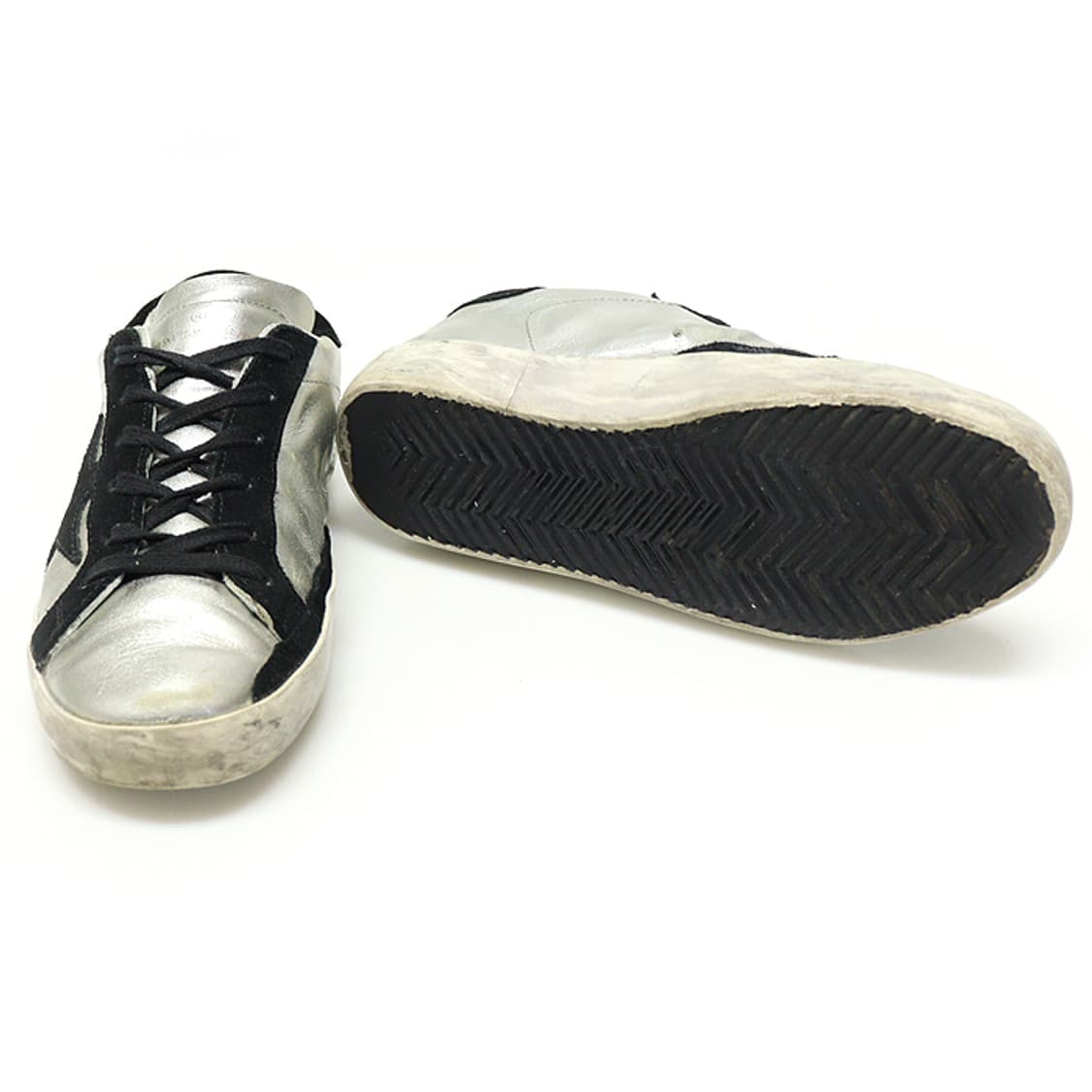 골든구스 GWF00101 콘트라스팅 인서트 슈퍼스타 여성 스니커즈 35 상품이미지5