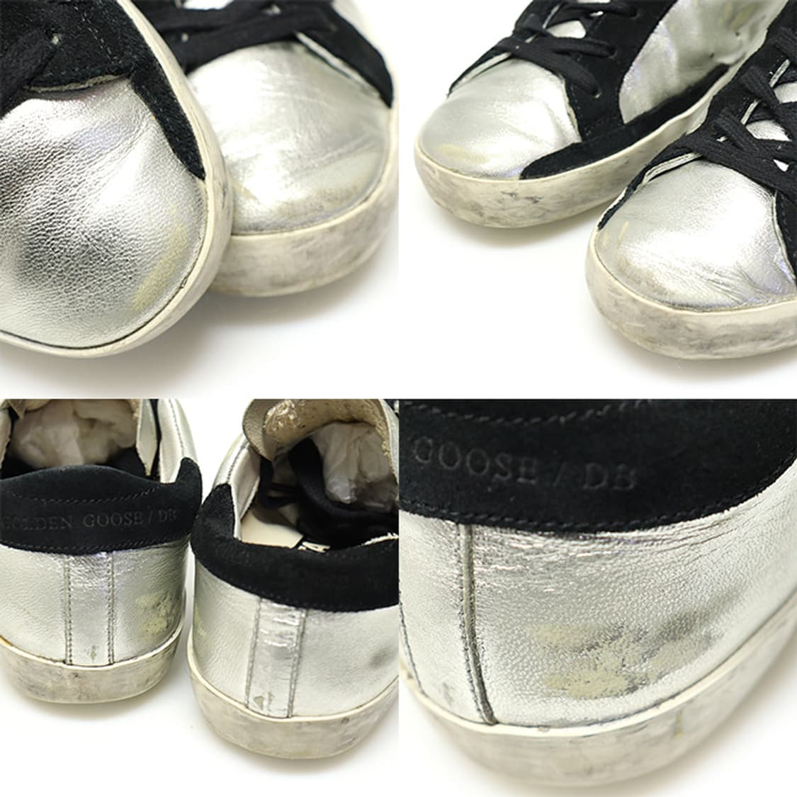 골든구스 GWF00101 콘트라스팅 인서트 슈퍼스타 여성 스니커즈 35 상품이미지6