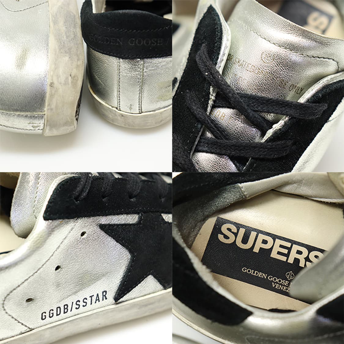 골든구스 GWF00101 콘트라스팅 인서트 슈퍼스타 여성 스니커즈 35 상품이미지7