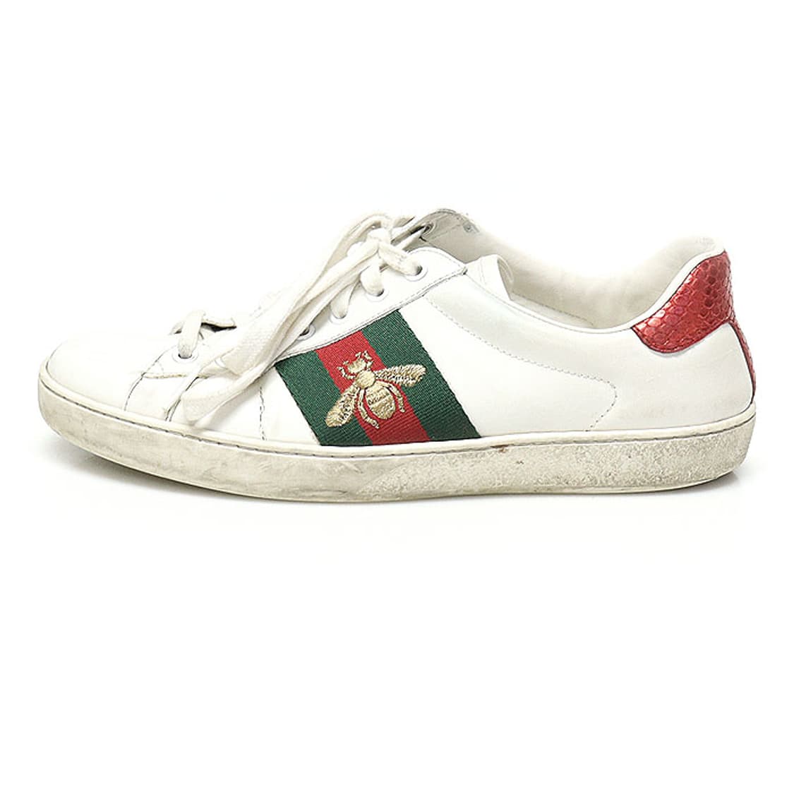 구찌 429446 화이트 꿀벌 에이스 남성 스니커즈 6 상품이미지3