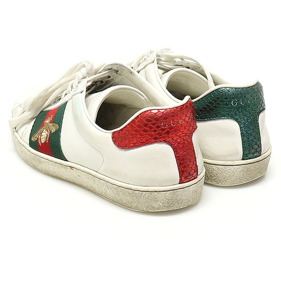 구찌 429446 화이트 꿀벌 에이스 남성 스니커즈 6 상품이미지4