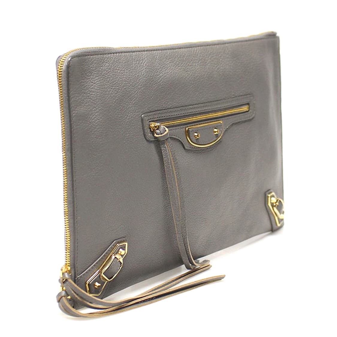 발렌시아가 390186 그레이 금장 엣지 모터 클러치 상품이미지3