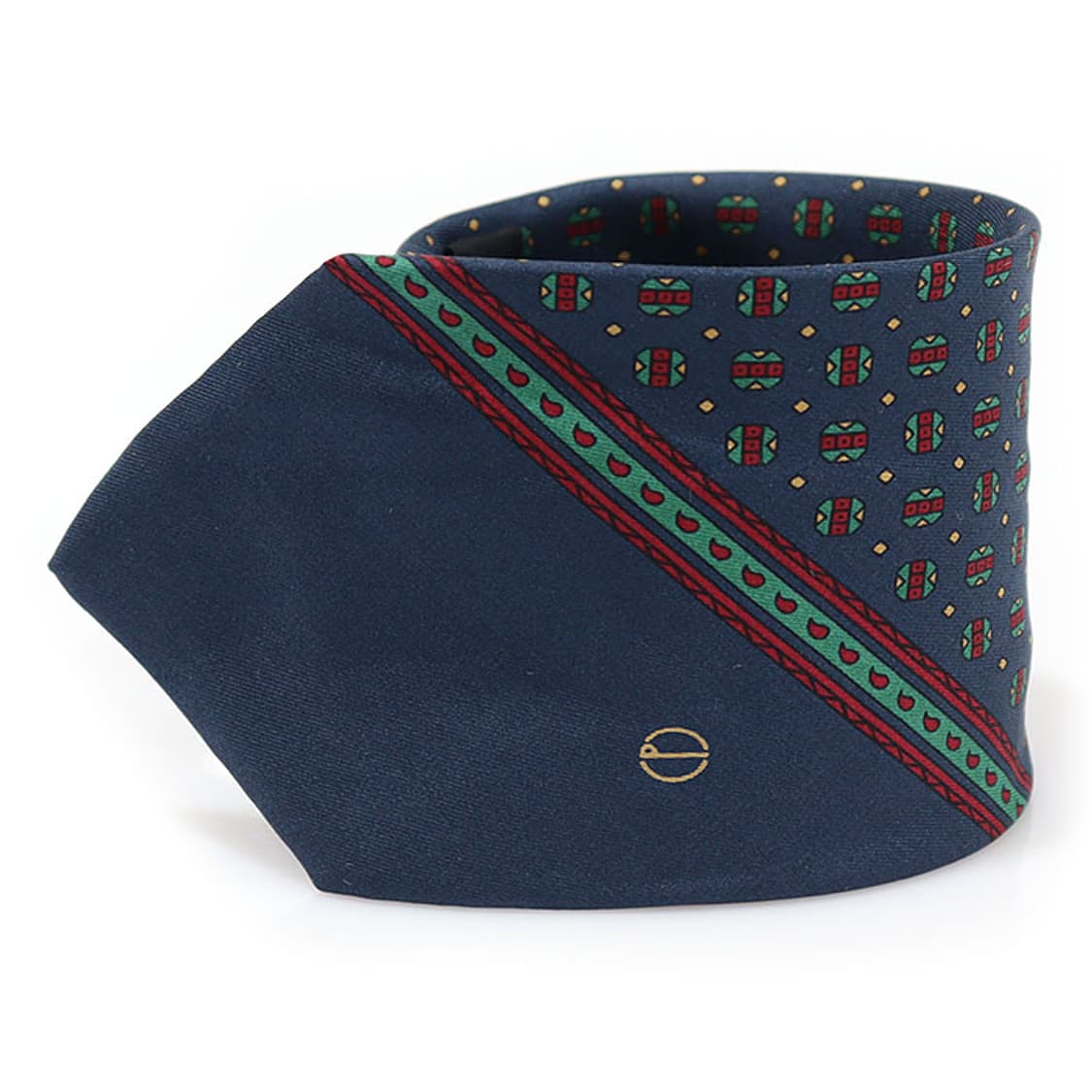 던힐 100% 실크 네이비 멀티 패턴 넥타이 상품이미지1