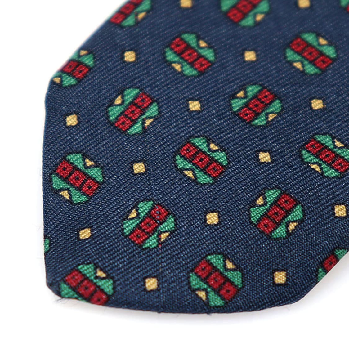 던힐 100% 실크 네이비 멀티 패턴 넥타이 상품이미지7