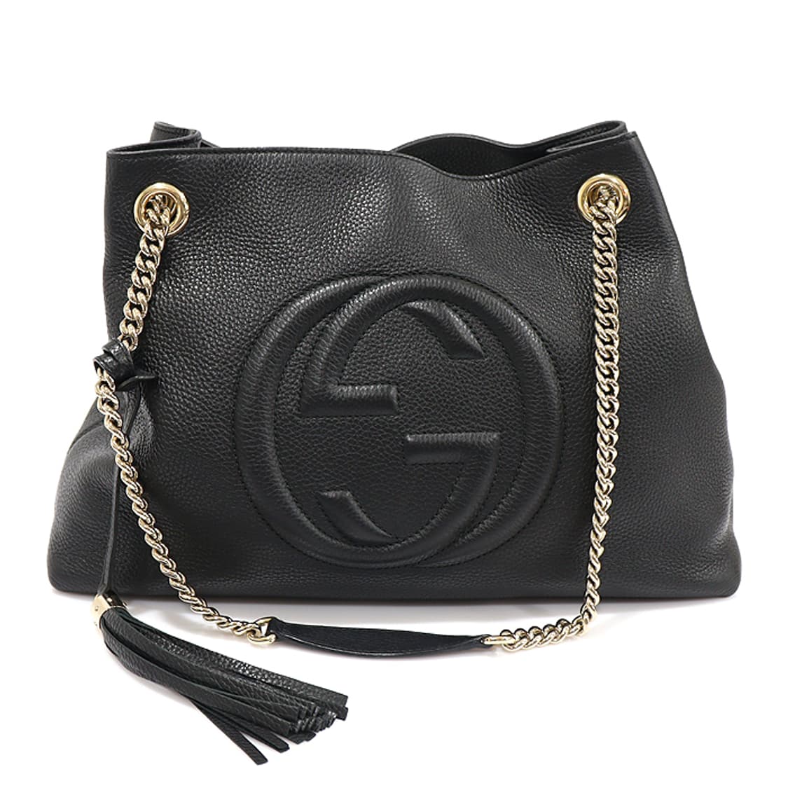 구찌 308982 블랙 금장 소호 테슬 숄더백 상품이미지1