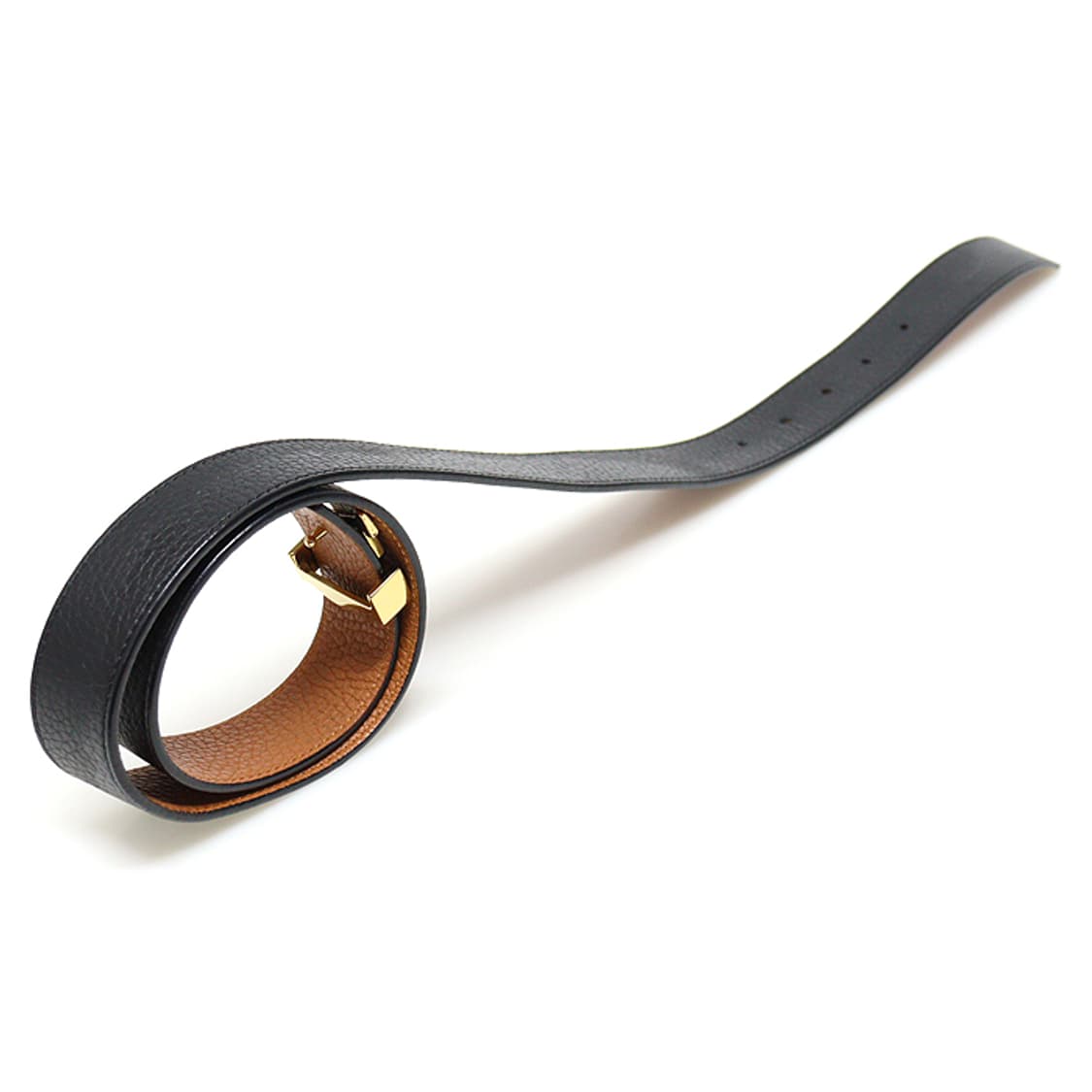 루이비통 M9521W 블랙 LV 이니셜 리버서블 여성 벨트 80 상품이미지4