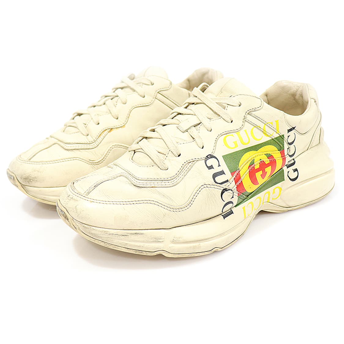 구찌 500878 라이톤 박스 로고 남성 스니커즈 8.5 상품이미지3