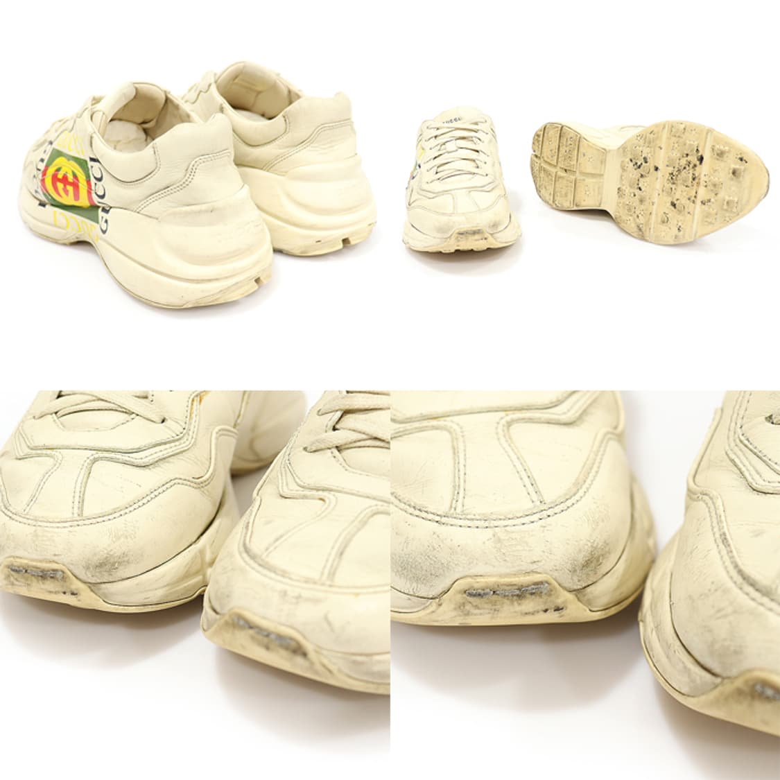 구찌 500878 라이톤 박스 로고 남성 스니커즈 8.5 상품이미지5