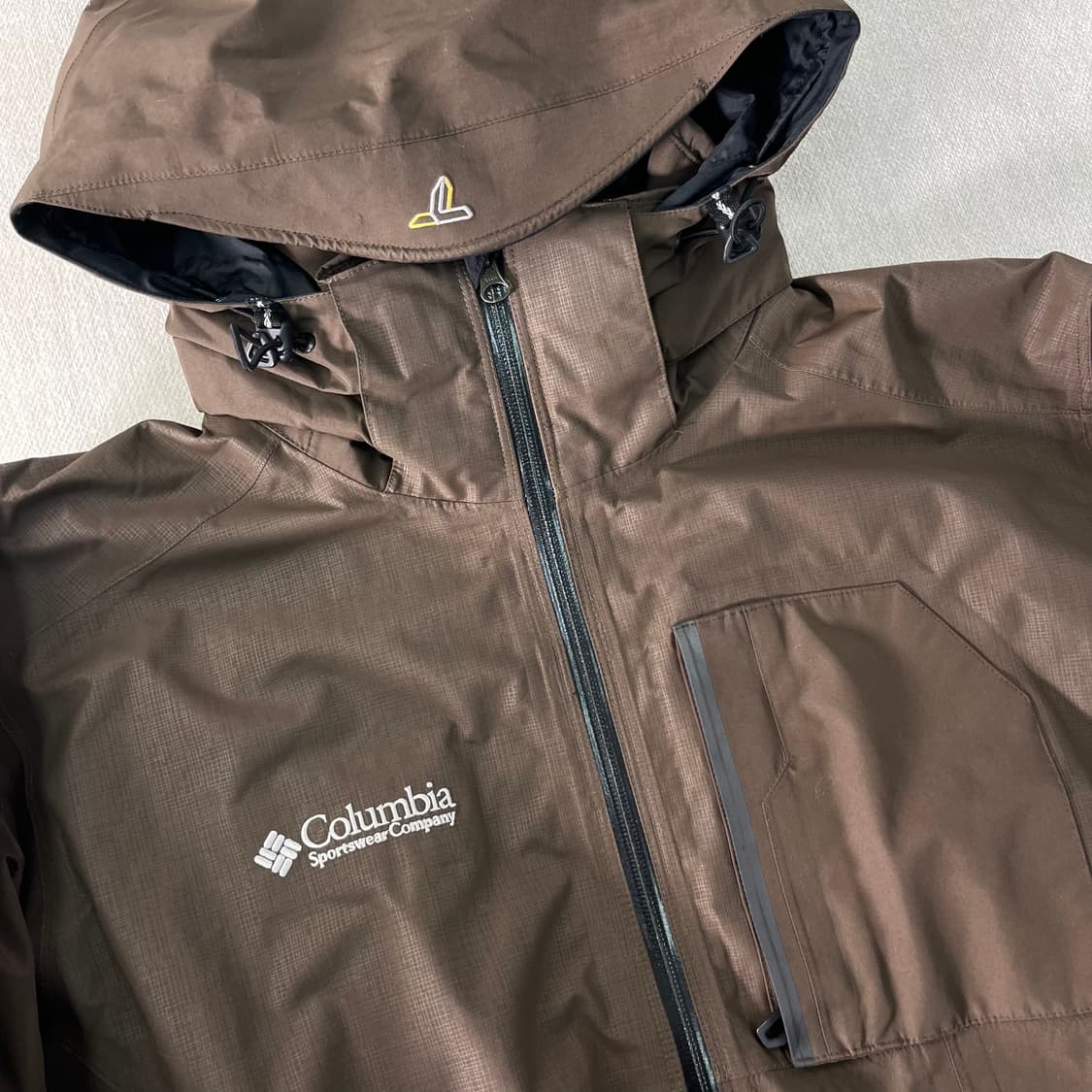 105 콜롬비아 고어텍스 브라운 원포켓 바람막이 자켓 상품이미지3