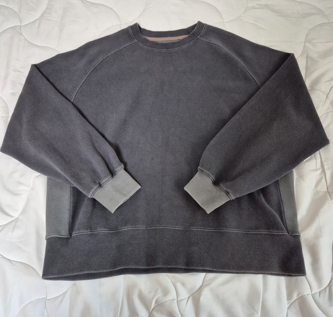 러프사이드 래글런 스웨트셔츠 차콜 3 상품이미지1