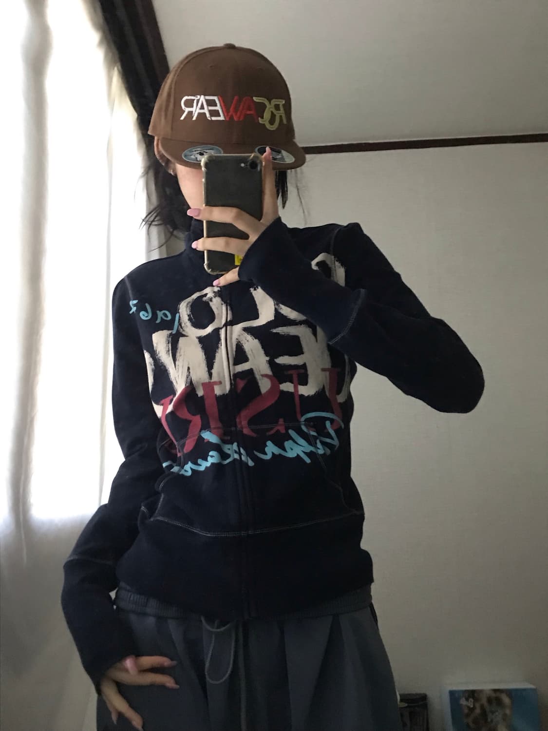 폴로 진스 레터링 딱붙핏 집업 상품이미지6