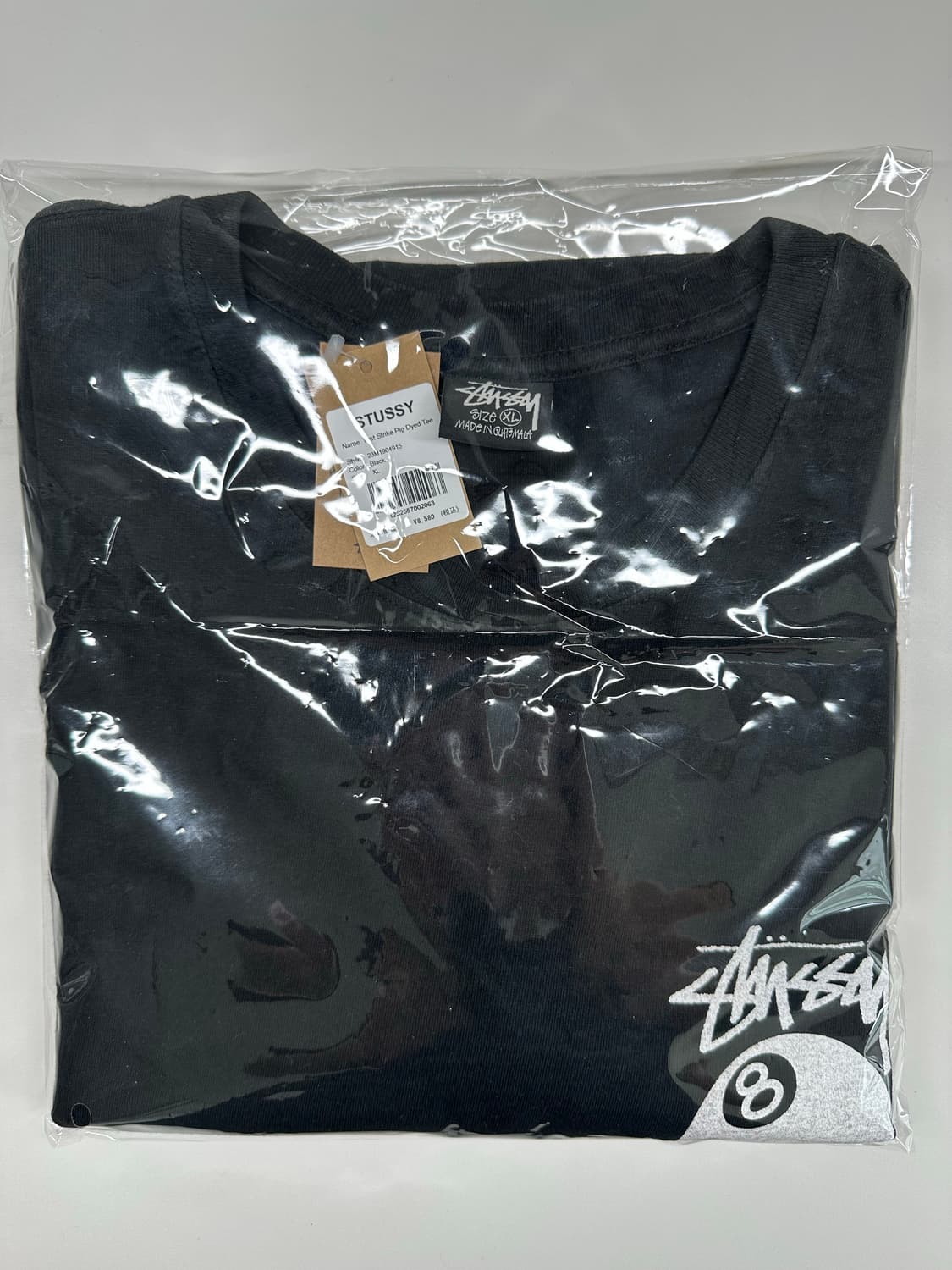 스투시 테스트 스트라이크 피그먼트 다이드 티셔츠 블랙(매장구매,택보유,비 상품이미지3