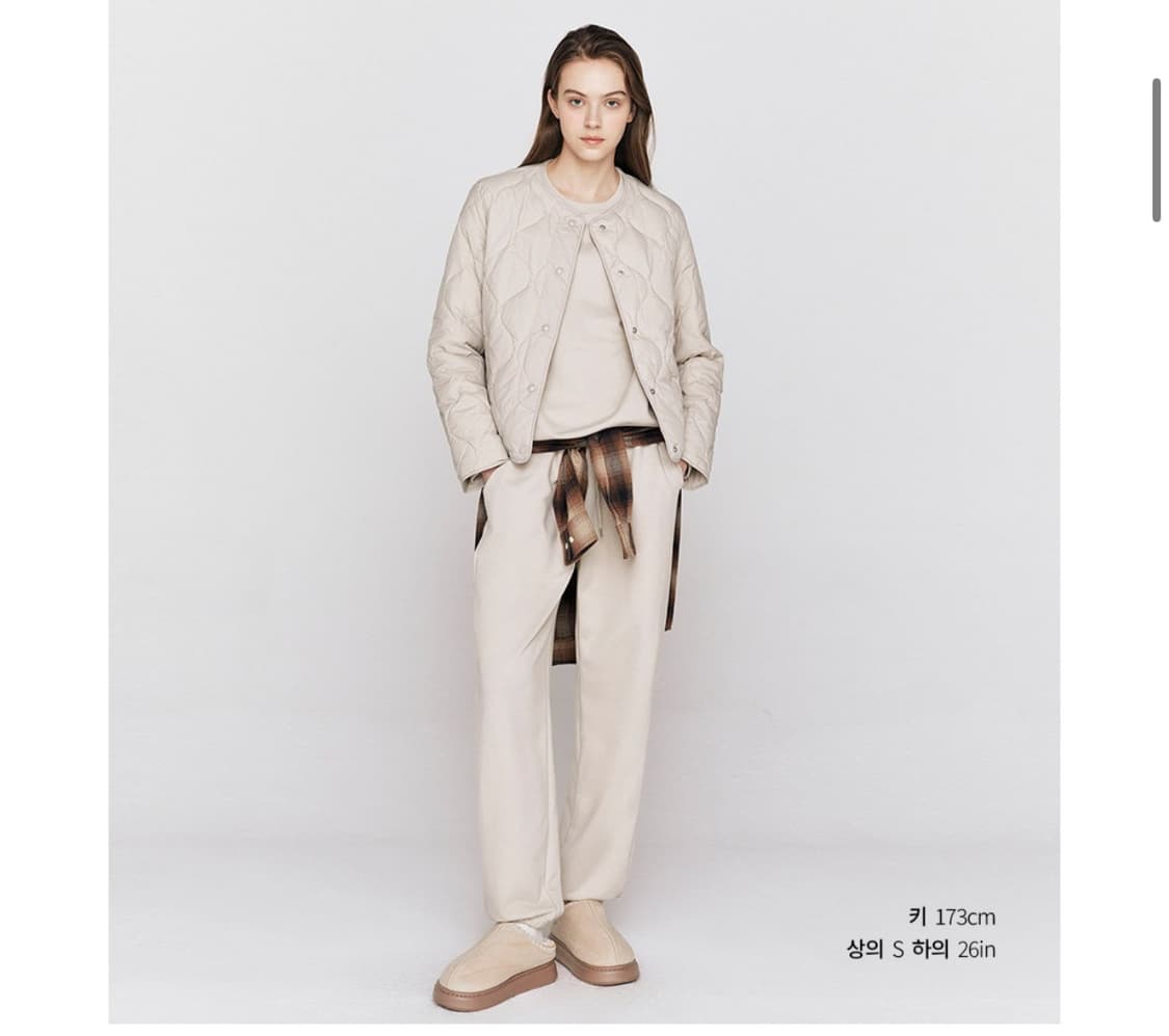 지오다노 여성 퀄팅 경량 패딩 상품이미지2