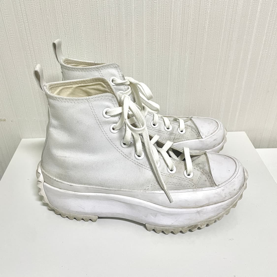 [235] 235-240 컨버스 런스타 하이크 하이 올화이트 상품이미지3