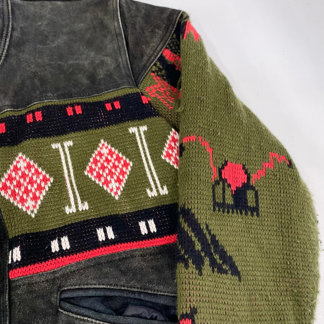 Vintage 스웨이드 레더 블루종 자켓 (100) 상품이미지4