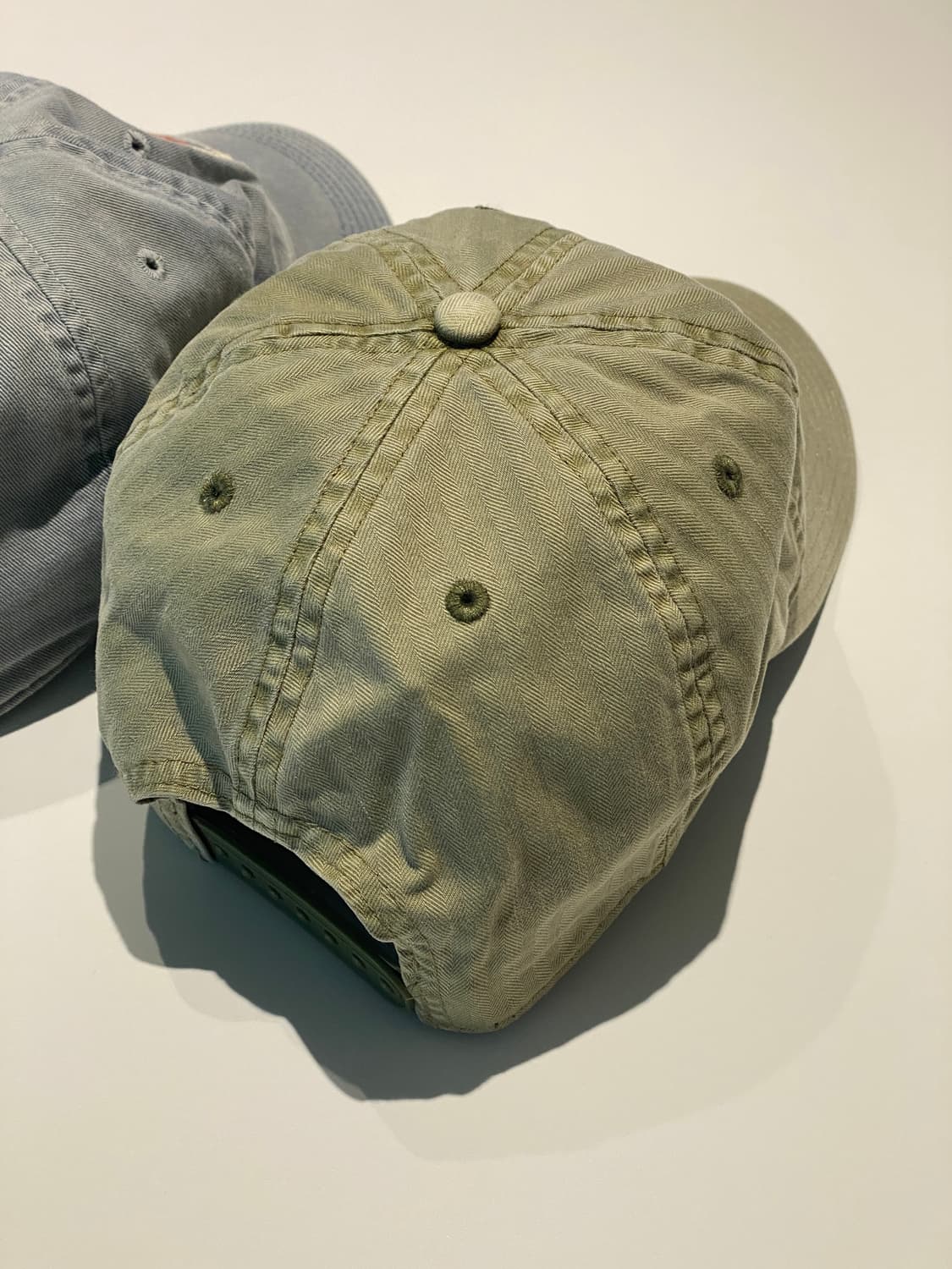 RRL 피그먼트 워싱 해링본 원단 볼캡 2종 일괄판매 상품이미지4