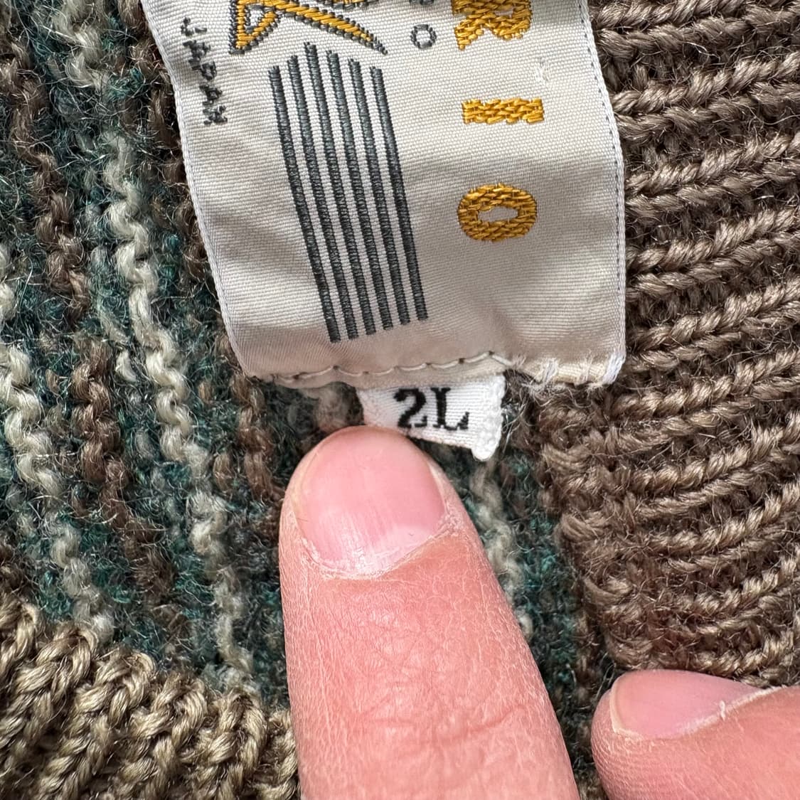 스파리오 패턴 니트 스웨터 (일본 생산) 상품이미지7