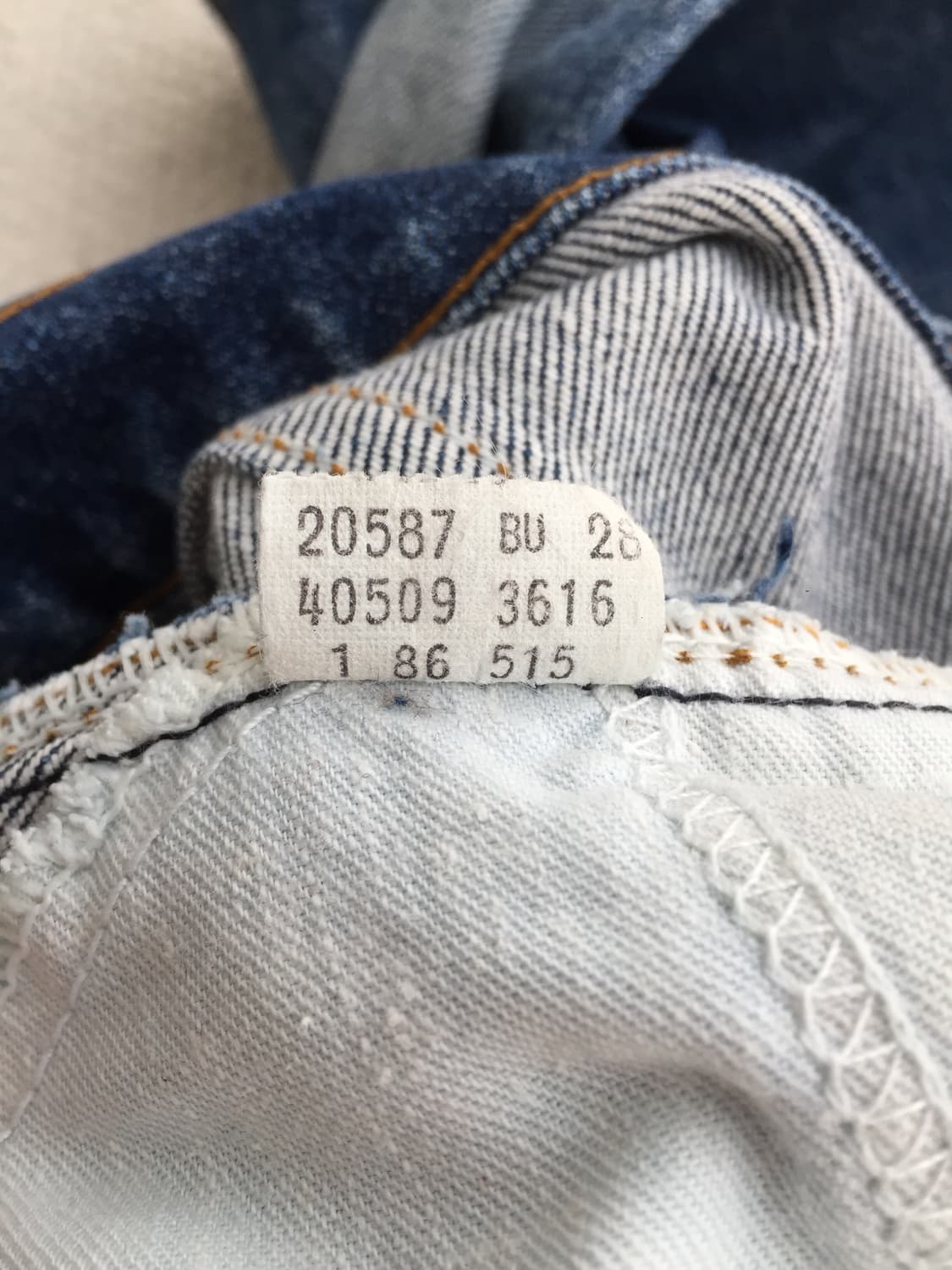 80’s 리바이스 509 레귤러 스트레이트 데님 굿에이징 상품이미지10