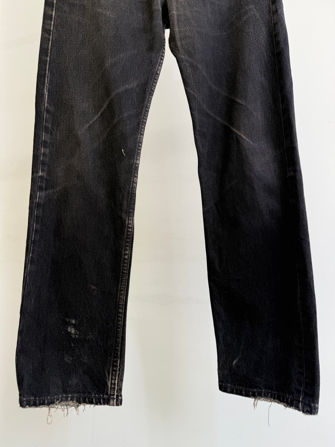 90's LEVIS 501 (Made in USA) 흑청 데님 팬츠  상품이미지4